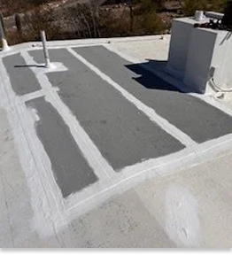 Coating a roof